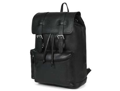 Blackboro Leather Backpack - Black