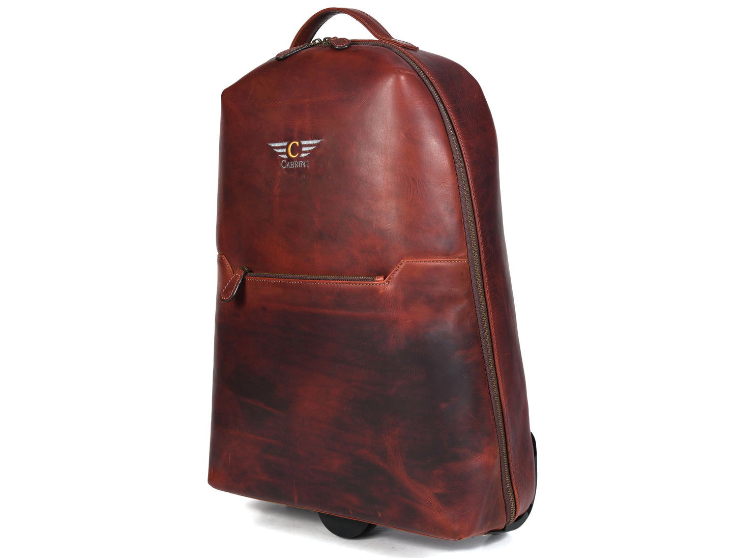 Leather Trolley Backpack