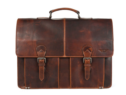 Vintage Leather Messenger Bag