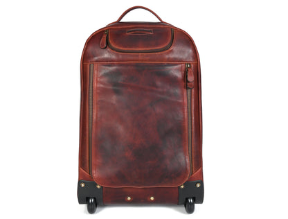 Leather Trolley Backpack