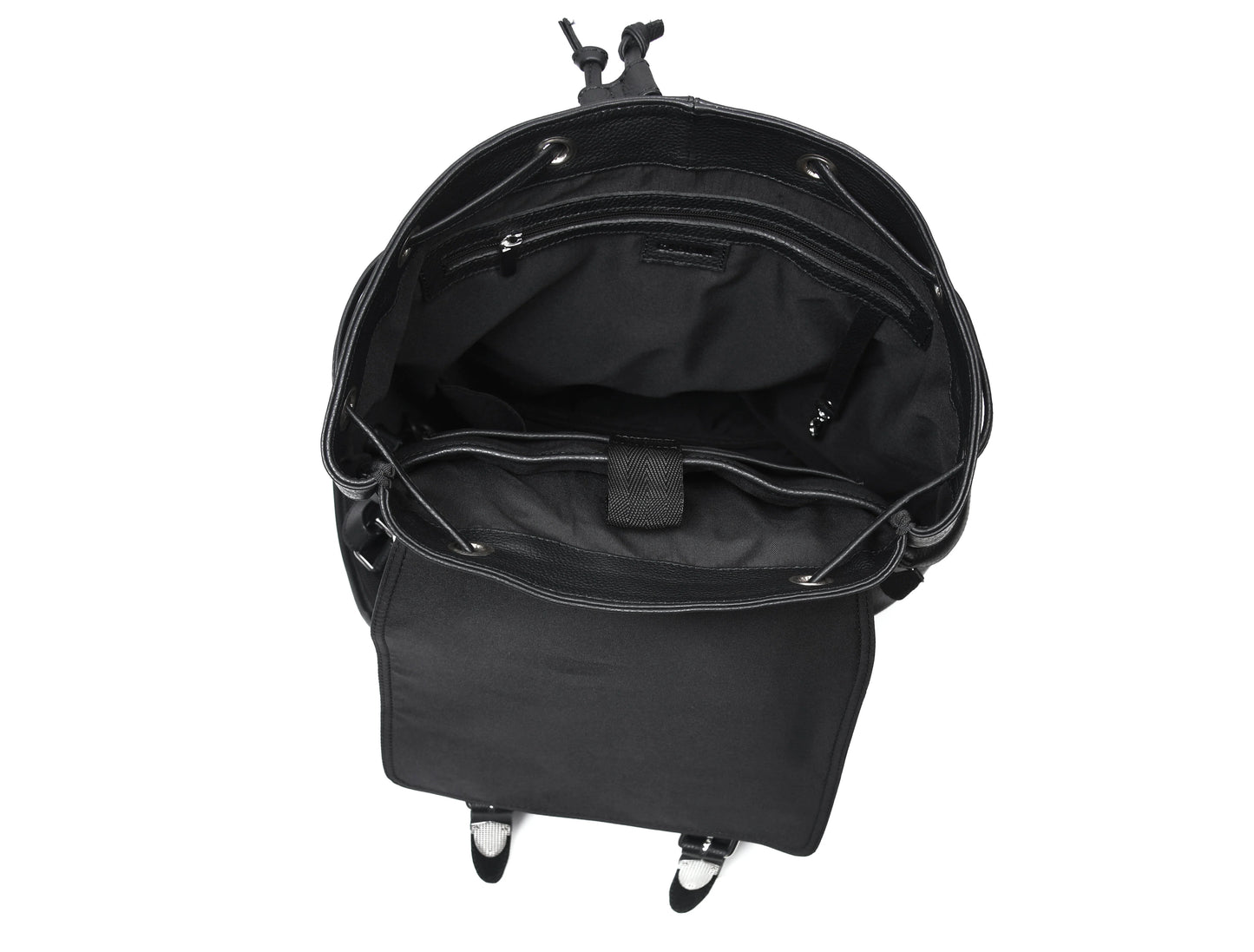 Blackboro Leather Backpack - Black