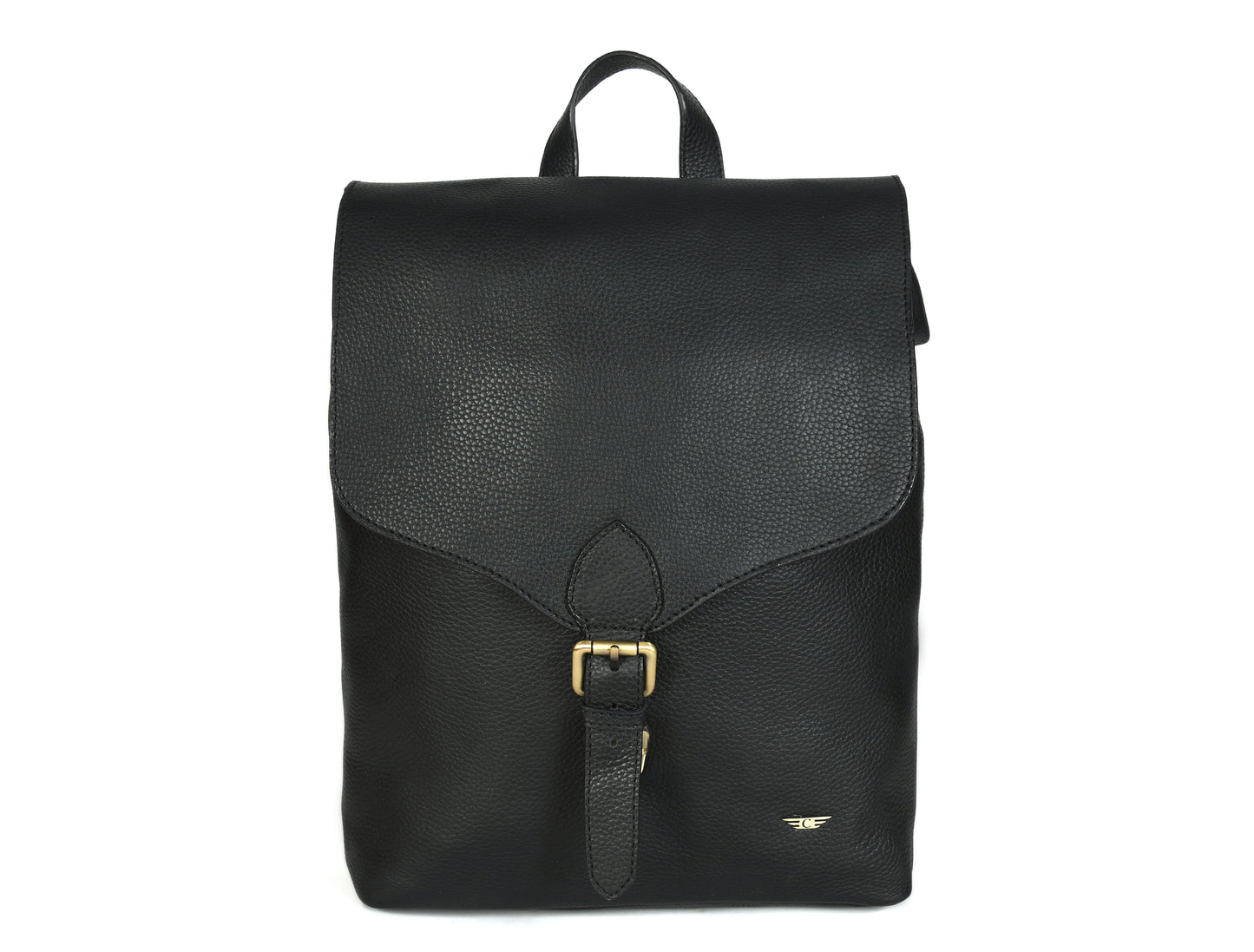 Leather Backpack - Black