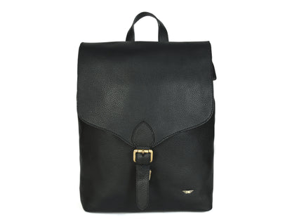 Leather Backpack - Black