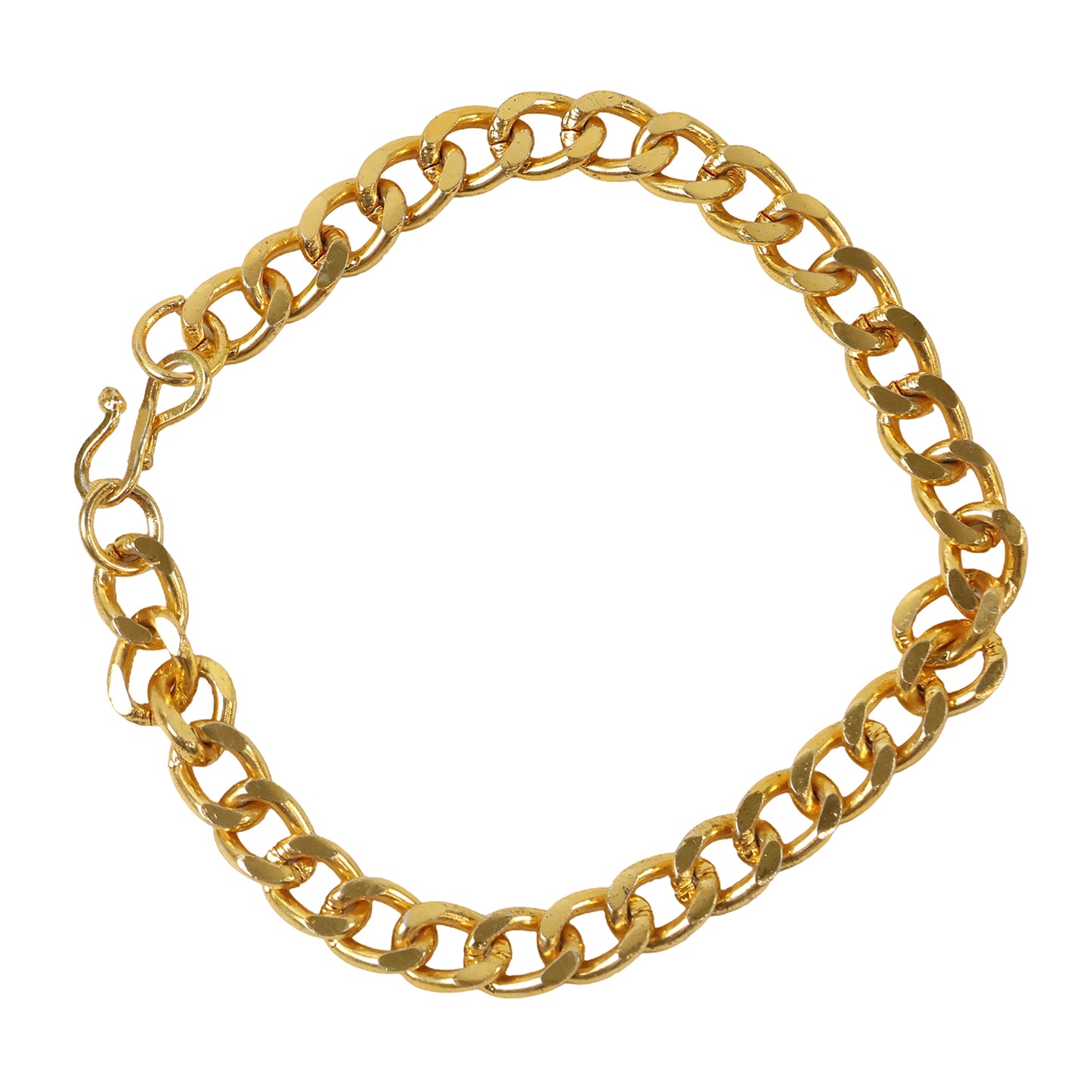 Stylish Gold-plated Chain Bracelet For Men  Women - (1 Pc)