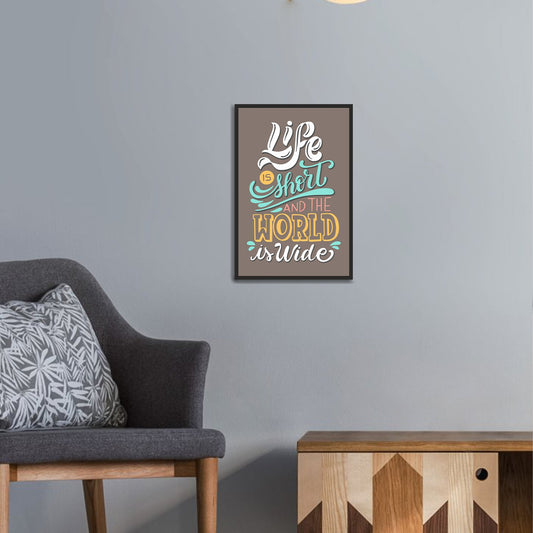 Beautiful Thoughts with Premium Single  Wall Hanging