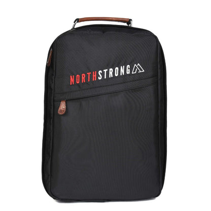 North Strong Pickleball Backpack USB Charging Port Raven Black Rich Mocha