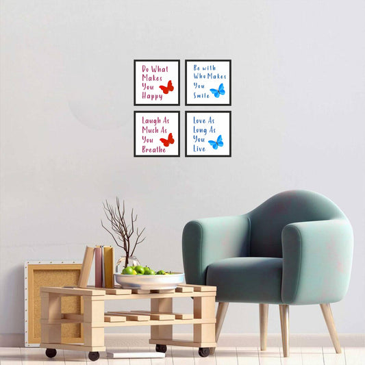 Do What Makes You Happy with Premium Set of 4 Frame Wall Frames