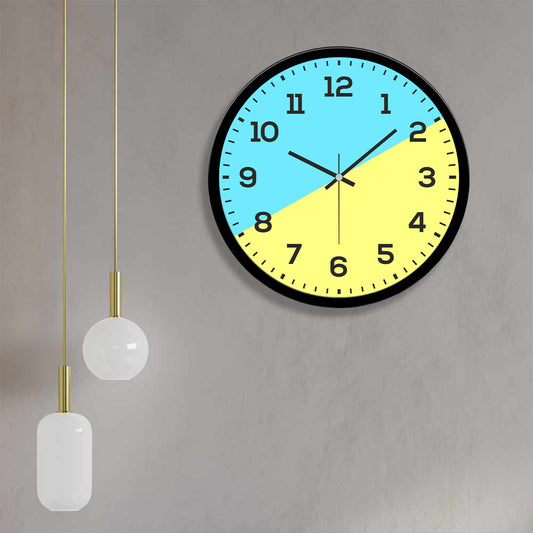 Beautiful Dual Color Wooden Wall Clock