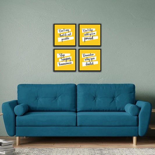 Don’t say that its Not Possible Wall Frames Set of 4