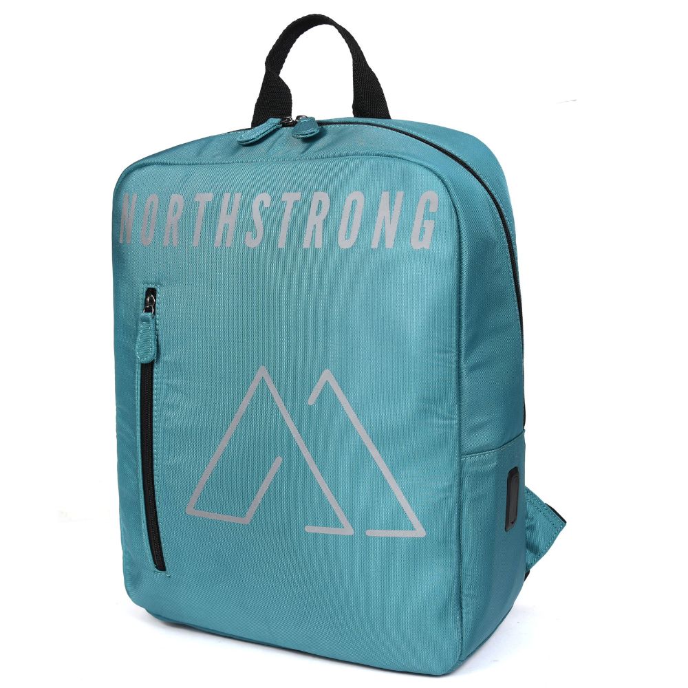 North Strong Pickleball Backpack USB Charging Port Cyan