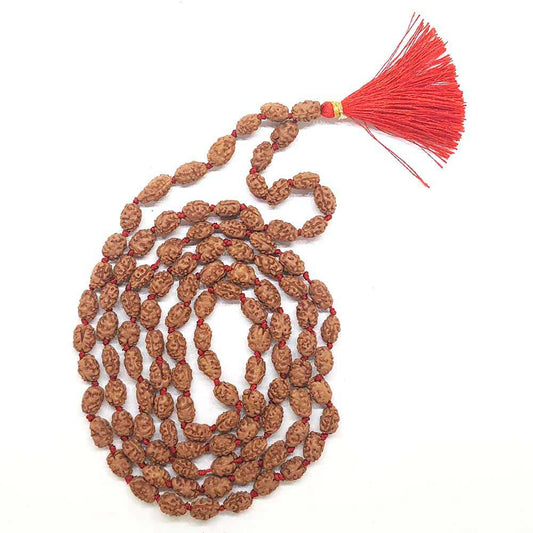 Two Face Rudraksh Mala Natural Do Mukhi Rudraksh Mala Lab Certified Rudraksh mala Jaap Mala
