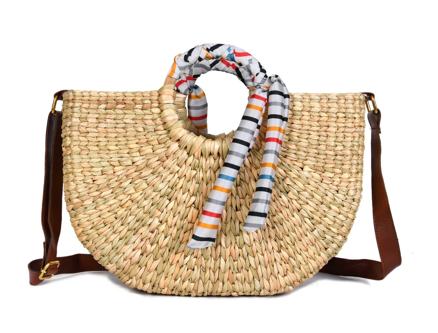 Nature Nest Shopper Handwoven Embroidered Handbag