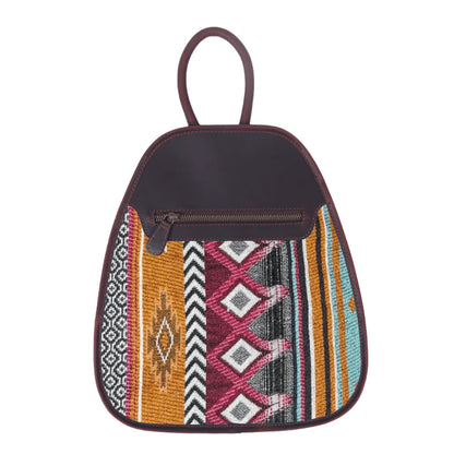 Hampshire Backpack Jacquard with Leather - Brown