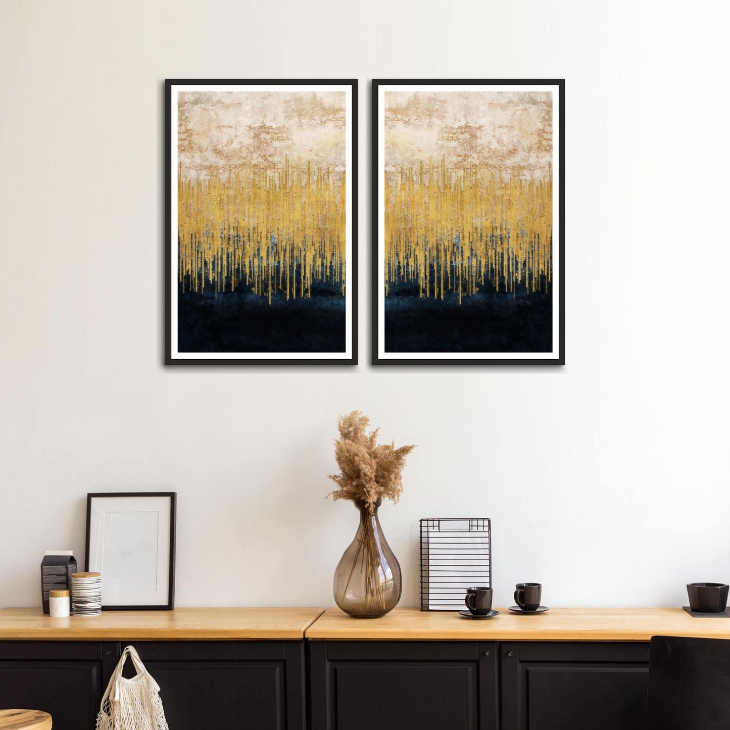 Beautiful Abstract Set of 2 Wall Frames