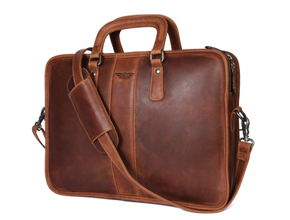 Crest Leather Messenger Bag for Office - ( PB-285 )