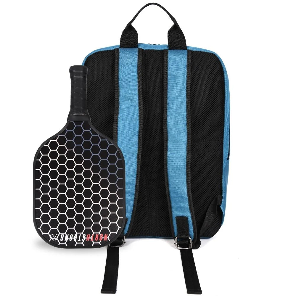 North Strong Pickleball Backpack USB Charging Port Sky Blue