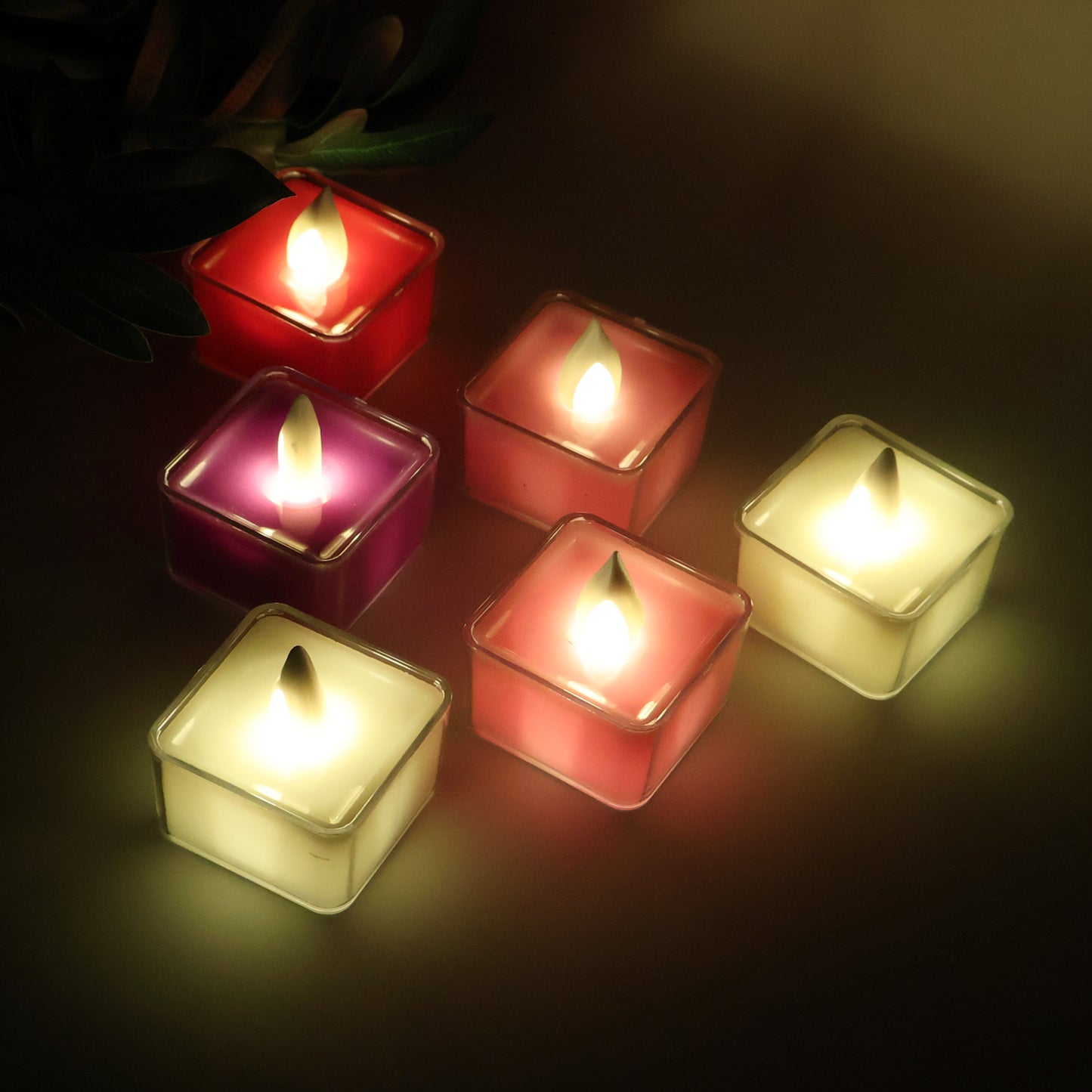 Led Flameless Decorative Tealight Candles - (6 Pc  Set)
