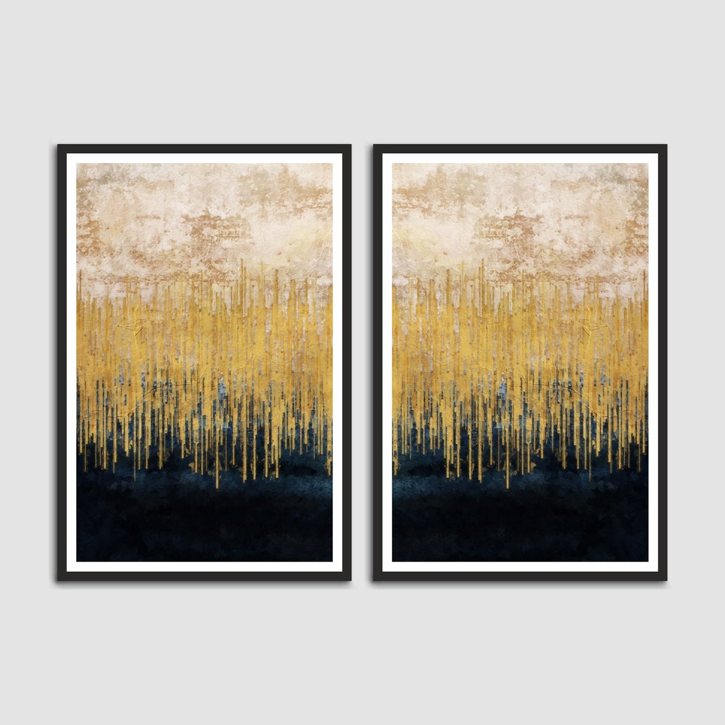 Beautiful Abstract Set of 2 Wall Frames