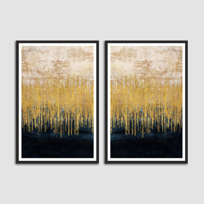 Beautiful Abstract Set of 2 Wall Frames