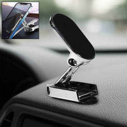 360° Rotating Magnetic Car Phone Holder in Metal (1 Pc, Folding)