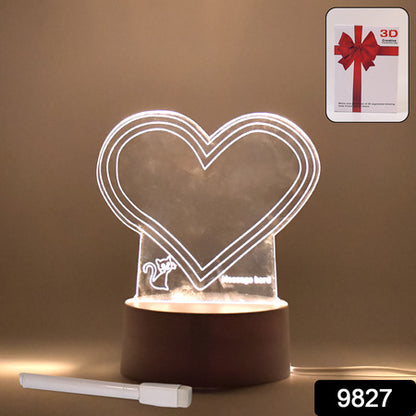 Creative Visualization Lamp 3d Acrylic Decorative Lamp With Pen
