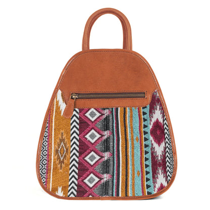 Hampshire Backpack Jacquard with Leather - Tan