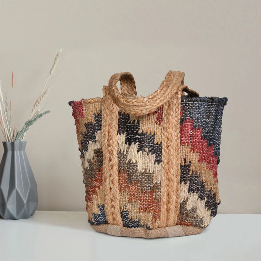 Wild Weave Jute Tote Bag