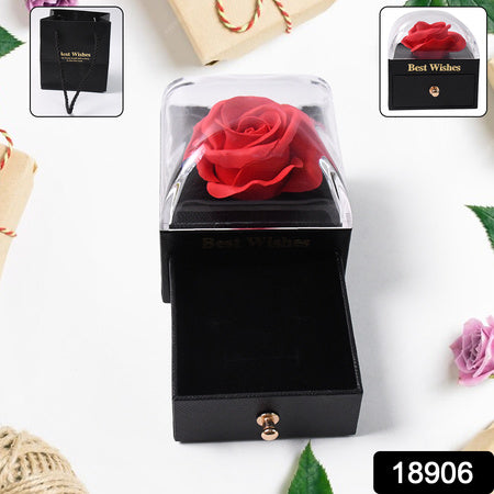Preserved Eternal Rose Flower Gift Box Drawer (1 Pc)