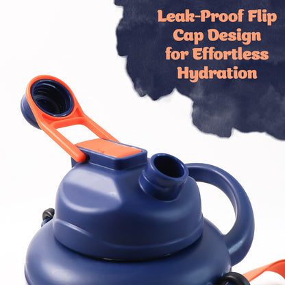 Sports Vacuum Bottle With Shoulder Strap 1 Pc Stylish Mix Design  Size