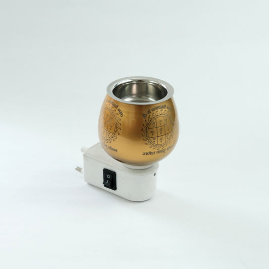 Mithilashri Ganesh Vastu Yantra Aroma Burner Set (Electric Burner) - with four fragrant oil (5ml)