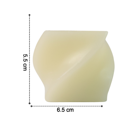 Set Of 6 Led Flameless Decorative Candles  Square Shape Tealight Lamps