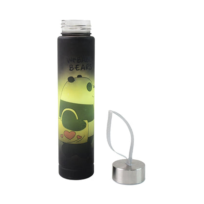 Cute Cartoon Printed Plastic Water Bottle (300 Ml  1 Pc)