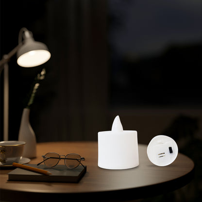 Blue Led Tea Light Candles (24 Pc)