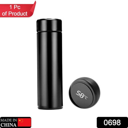 0698 Double Stainless Steel Wall Smart Flask Water Bottle ( B Grade )