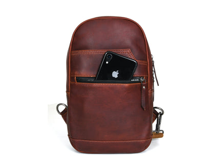 Leather Mini Backpack - Multicolor