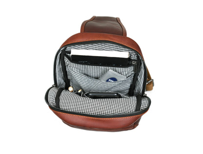 Leather Mini Backpack - Multicolor