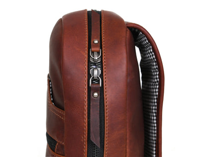 Leather Mini Backpack - Multicolor