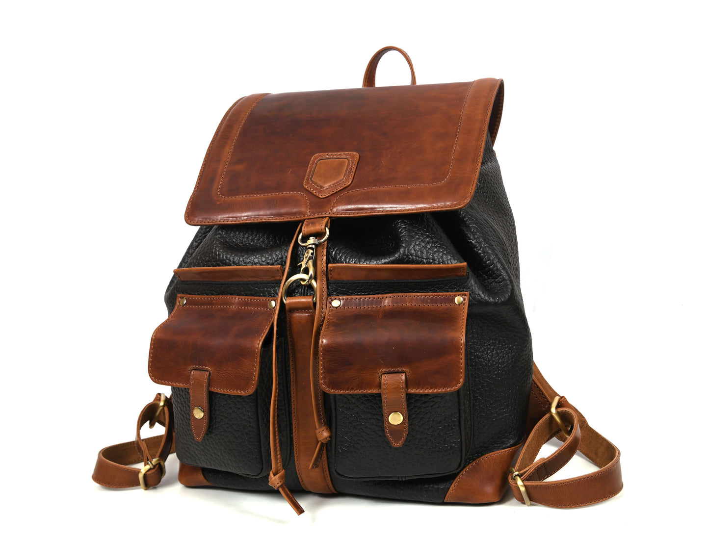 Leather Multipocket Backpack