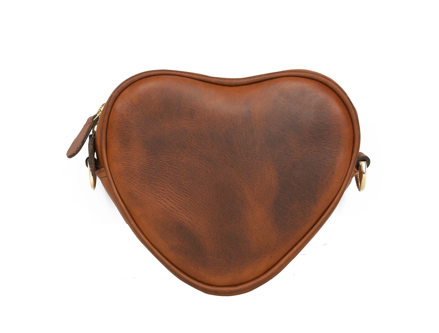 Ridge Heart shape leather Crossbody Bag for Women - ( LB-565 )