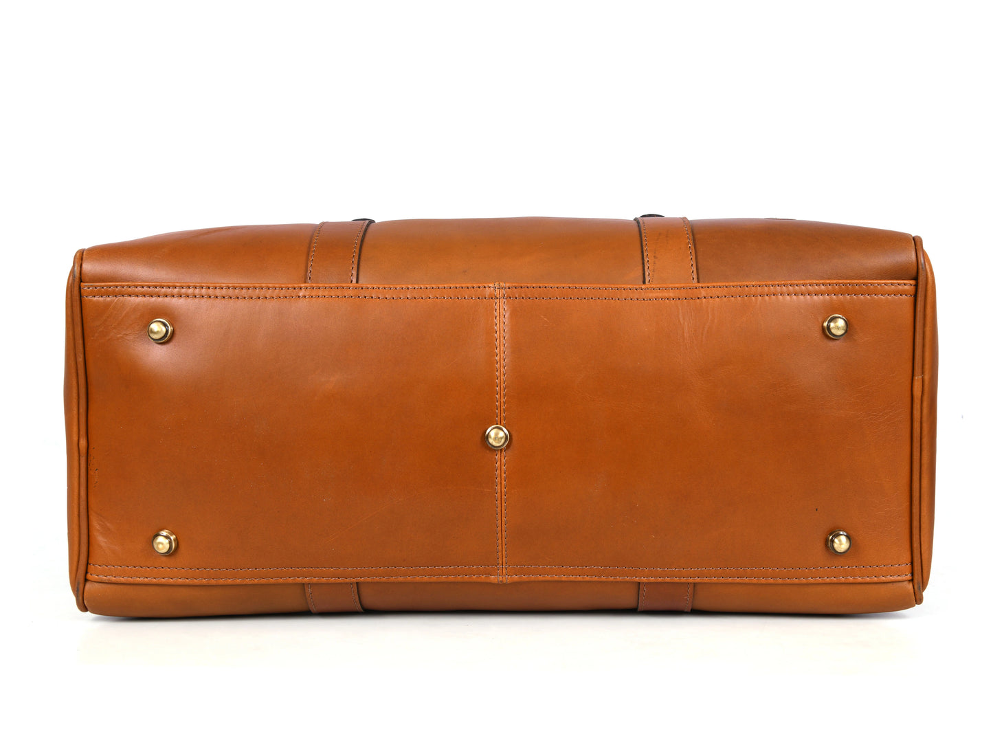 Taranto Leather Weekender Bag - Chestnut