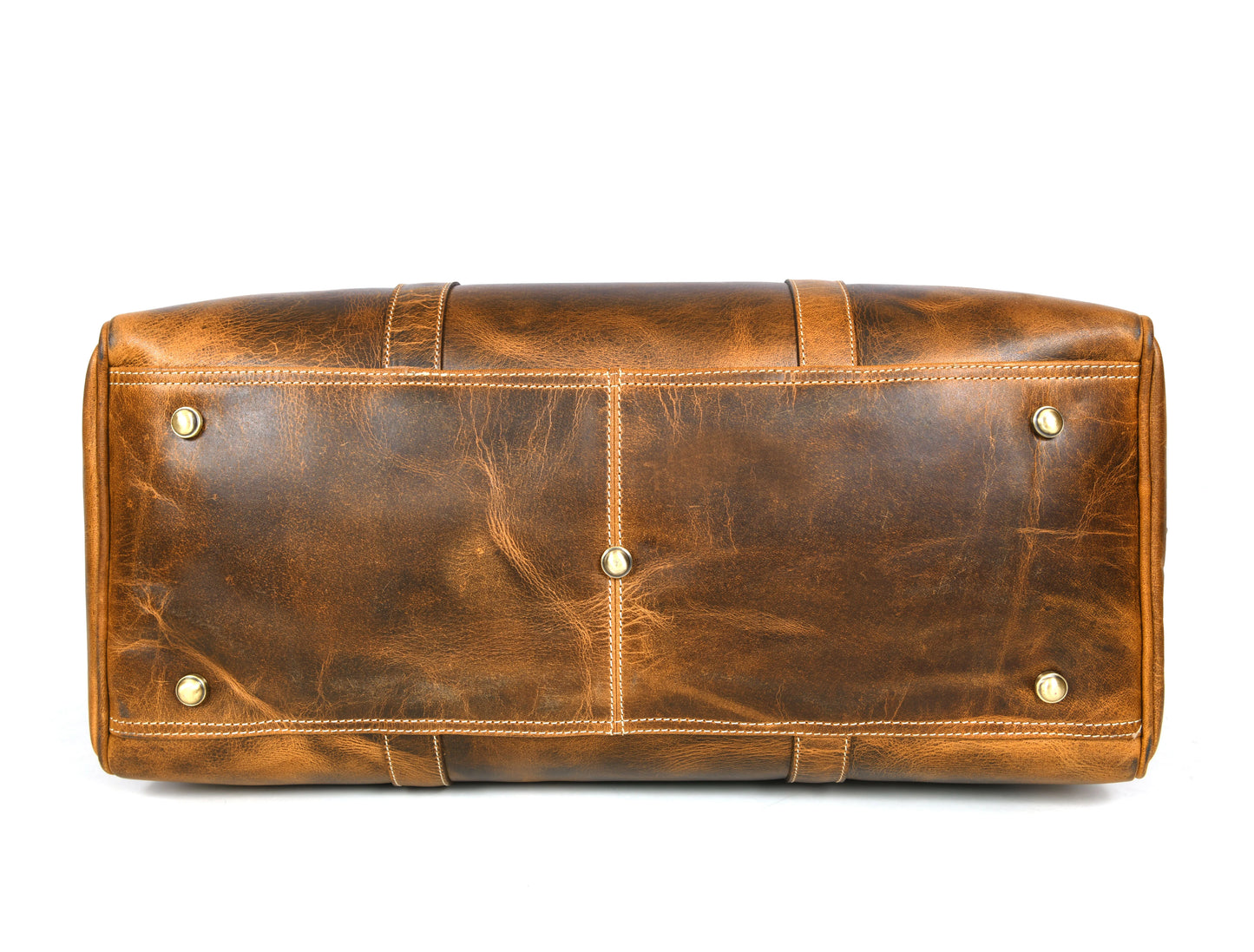 Taranto Leather Weekender Bag - Hickory