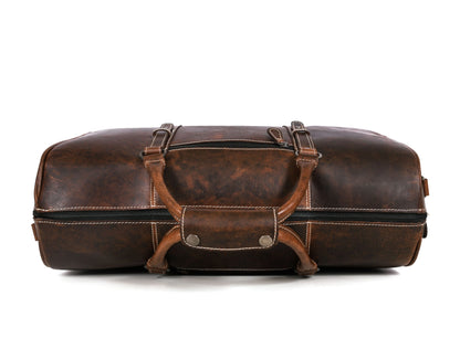 Taranto Leather Weekender Bag - Cedar