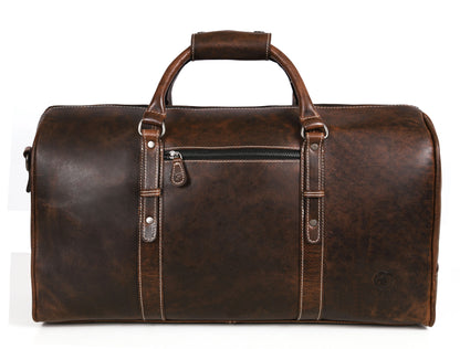 Taranto Leather Weekender Bag - Cedar