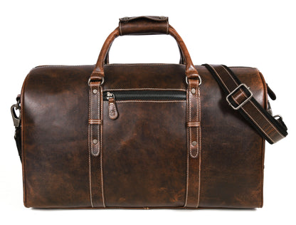 Taranto Leather Weekender Bag - Cedar