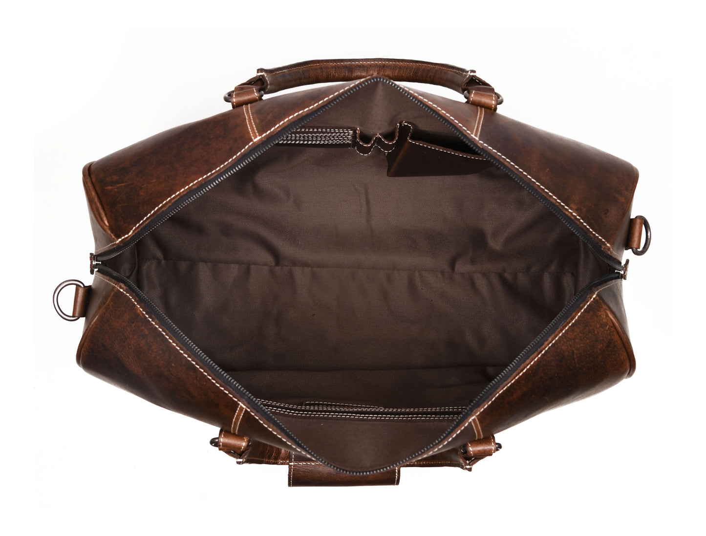 Taranto Leather Weekender Bag - Cedar