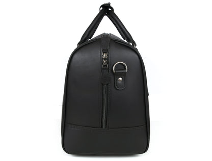 Austin Leather Overnight Bag Combo- Raven Black