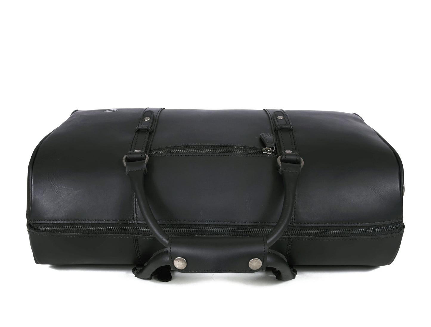 Austin Leather Overnight Bag Combo- Raven Black