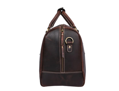 Taranto Leather Weekender Bag Combo - Walnut Brown