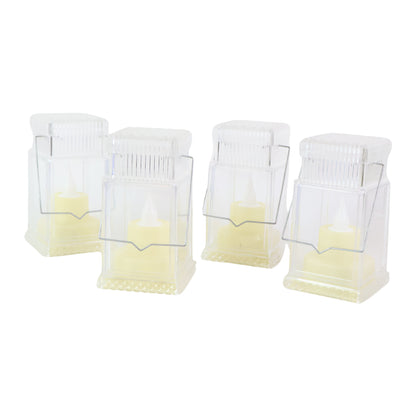 Led Flameless Lantern Style Decorative Candles (4 Pc)