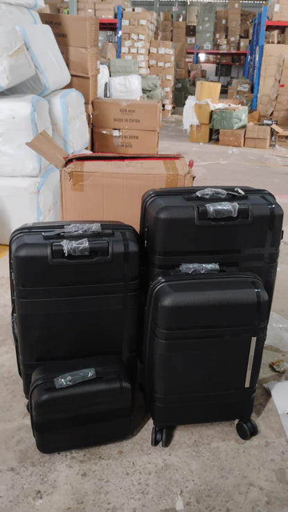 Hard-shell Trolley Luggage Bag (Set Of 3-pice  Mix Color)